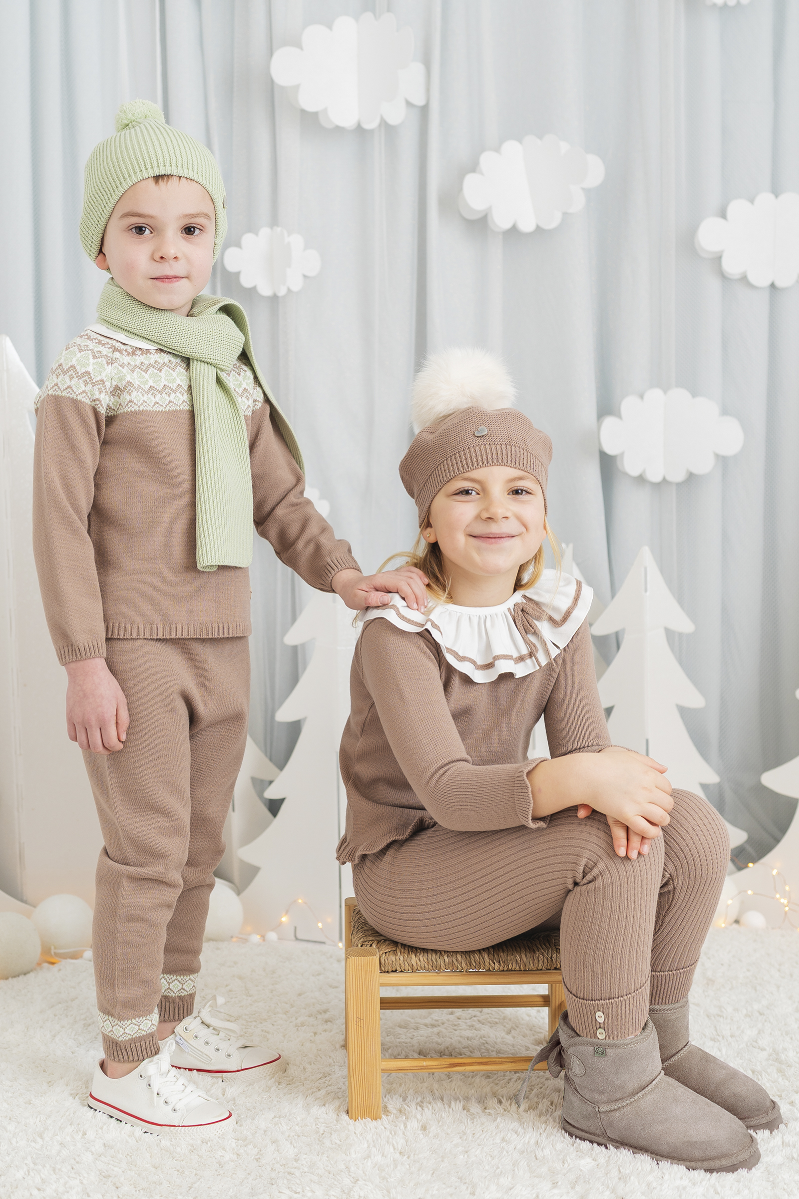CONJUNTO JERSEY Y PANTALÓN DE NIÑO 226-368, CONJUNTO JERSEY Y LEGGING DE NIÑA 226-383